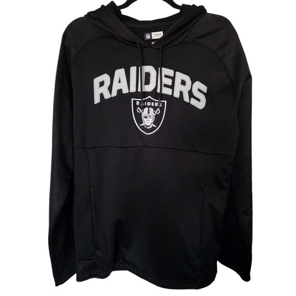 NFL Team Apparel Womens Hooded Long Sleeve Raiders Sweatshirt Medium - Picture 1 of 7